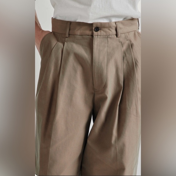 STILL BY HAND deep tuck pressed pant olive size L (34) - Picture 2 of 8